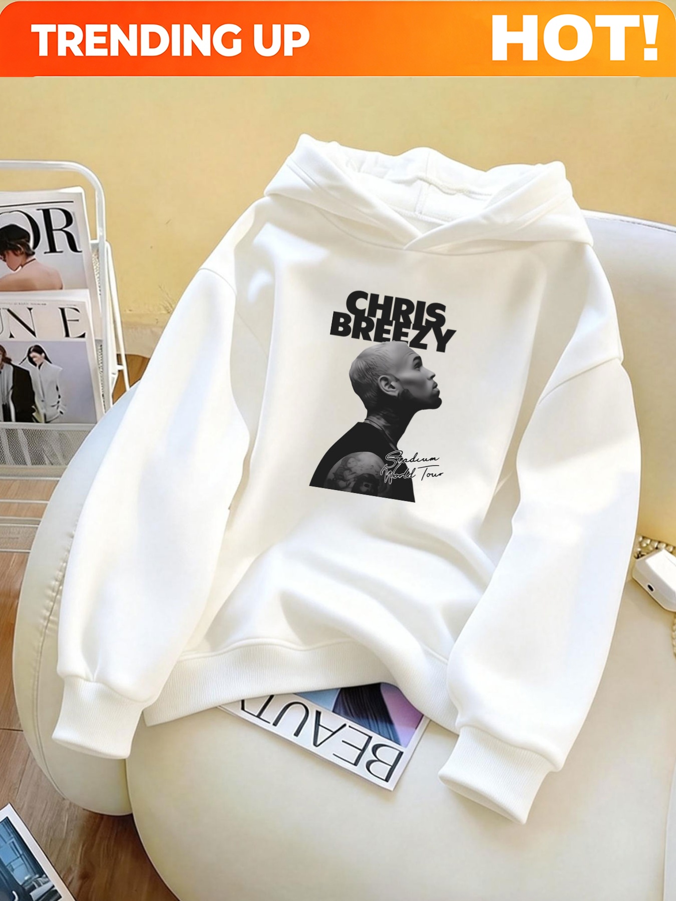 Sweat-shirt à capuche imprimé  - Beauty & Makeup Katia Di Paola avis et prix